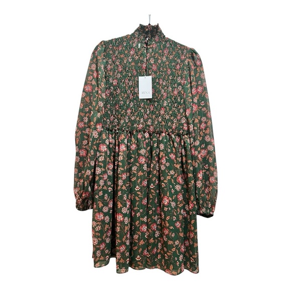 MISA LOS ANGELES | Jessa Dress Evergreen Blooms | size XS - Picture 8 of 16